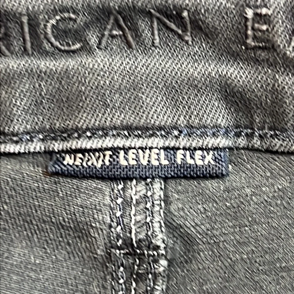 American Eagle distressed next level black jeans New